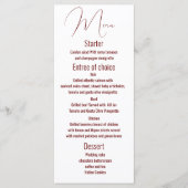 Klassieke sjabloon van het trouwmenu, Modern, manu Menu (Voorkant)