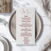 Klassieke sjabloon van het trouwmenu, Modern, manu Menu