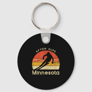 Klassieke Ski Afton Alps Minnesota Berg Sleutelhanger