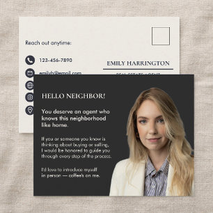 Klassieke Sleutel Intro Neutrale Makelaar Briefkaart