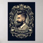 Klassieke sneden: kapperszaak Poster (Voorkant)