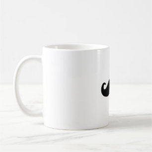 klassieke snor koffiemok