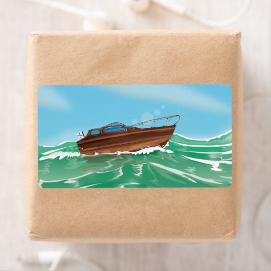 Klassieke speedboot etiket (Insitu)