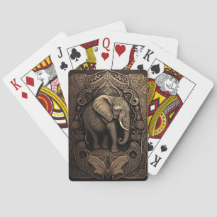 Klassieke speelkaartenolifant 1 pokerkaarten