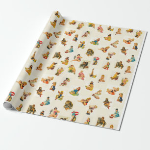 Klassieke speld-Omhooggaand Cadeaupapier