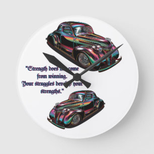 Klassieke spierwagen ronde klok