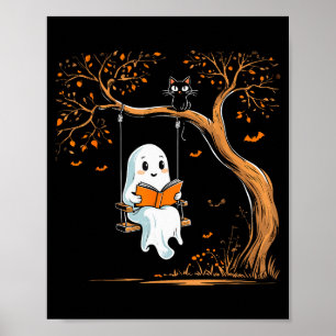 Klassieke spookswing leesboek slingerende Hallowee Poster