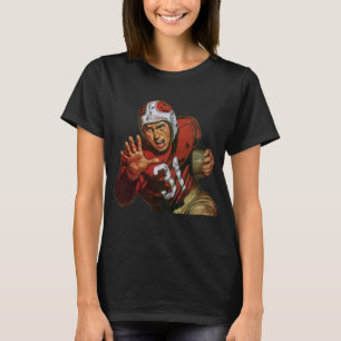 Klassieke sport voetbalspeler running back nummer t-shirt