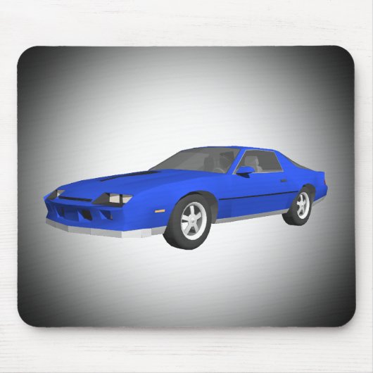 Klassieke sportauto: 3D-model: Custom Mousepad Muismat (Voorkant)