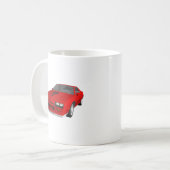 Klassieke sportauto: 3D-model: Koffiemok (Voorkant links)