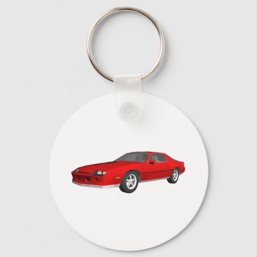 Klassieke Sportauto: 3D-model: Sleutelhanger (Voorkant)
