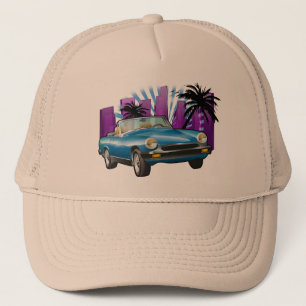 Klassieke sportwagen trucker pet