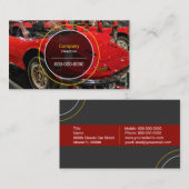 Klassieke sportwagen Visitekaartje (Voorkant / Achterkant)