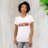 Klassieke sportwagen vrouwen T-shirt