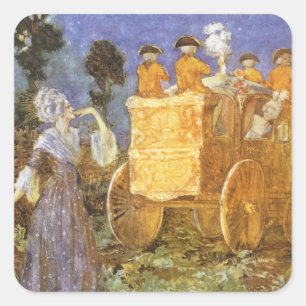 Klassieke Sprookjes Assepoester en de Feeënkoningi Vierkante Sticker