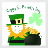 Klassieke St. Patrick's Day Raamsticker (Vel)