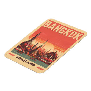 Klassieke stadshemels van Bangkok, cadeaus voor re Magneet