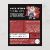 Klassieke stekker, stekker, Adverteren Flyer (Voorkant)