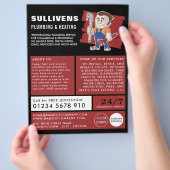 Klassieke stekker, stekker, Adverteren Flyer (Hand)