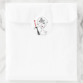 Klassieke Sticker "Diva with a Hard Pet" (Tas)