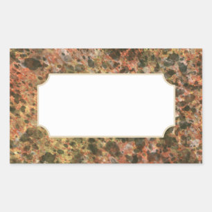 Klassieke Stickers met bruine marmer