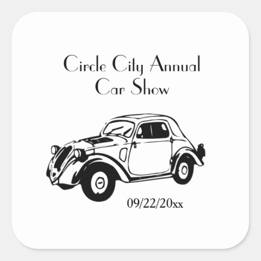 Klassieke Stickers voor auto's aanpassen (Voorkant)