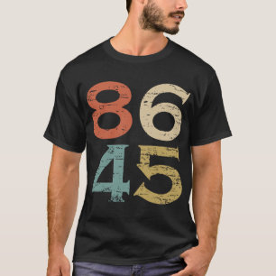 Klassieke stijl 86 45 antitrump t-shirt