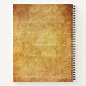 Klassieke  stijl beige orchidee ventilator notitieboek (Achterkant)