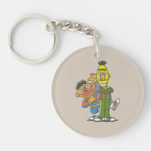 Klassieke Stijl Bert en Ernie Sleutelhanger