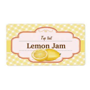 Klassieke Stijl Jam Jelly Traditionele Citroenjam Etiket