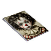Klassieke stijl kleine clown | Notitieboek (Rechterzijde)