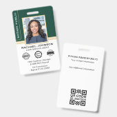 Klassieke Stijl Noteerbaar het Groene Goud van de Badge (Front & Back)