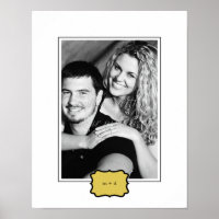 Klassieke stijl persoonlijke foto-mat - verticaal 