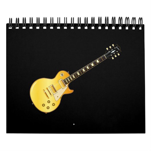 Klassieke stijl Solid Blues Guitar Kalender (Hoes)