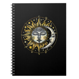 Klassieke stijl Sun&Moon&Star Divination Astrology Notitieboek