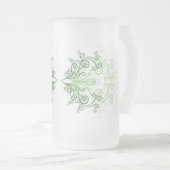 Klassieke stijlen scrollwork matglas bierpul (Voorkant rechts)