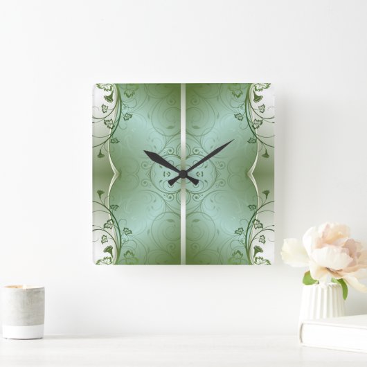 Klassieke Stijlen Scrollwork Wandklok Vierkante Klok (Huis)