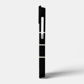 Klassieke stijlvolle zwart-monogrammen Case-Mate iPhone case (Achterkant / Links)