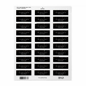 Klassieke Stippen Modern Etiket (Full Sheet)