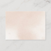 Klassieke Stof Roze Roos Bloemige Trouwdag Wens  Informatiekaartje (Achterkant)