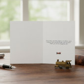 Klassieke Stoomlocomotief Dankkaart Notitiekaartje