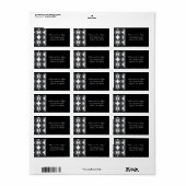 Klassieke stralingsAdresetiketten Etiket (Full Sheet)