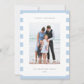 Klassieke streep | Verticale foto Hanukkah Feestdagenkaart (Voorkant)