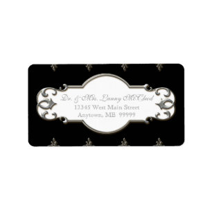 Klassieke streepjescirkel voor zakelijke verzendin etiket