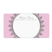 Klassieke streepjescirkel voor zakelijke verzendin etiket (Voorkant)