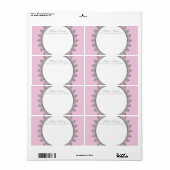 Klassieke streepjescirkel voor zakelijke verzendin etiket (Full Sheet)