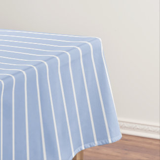 Klassieke strepen blauw en wit tafelkleed