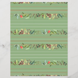 Klassieke Strepen, Bloemen en Bladpapier