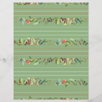 Klassieke Strepen, Bloemen en Bladpapier