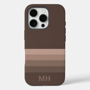 Klassieke Strepen Monogram iPhone 16 Pro Hoesje
